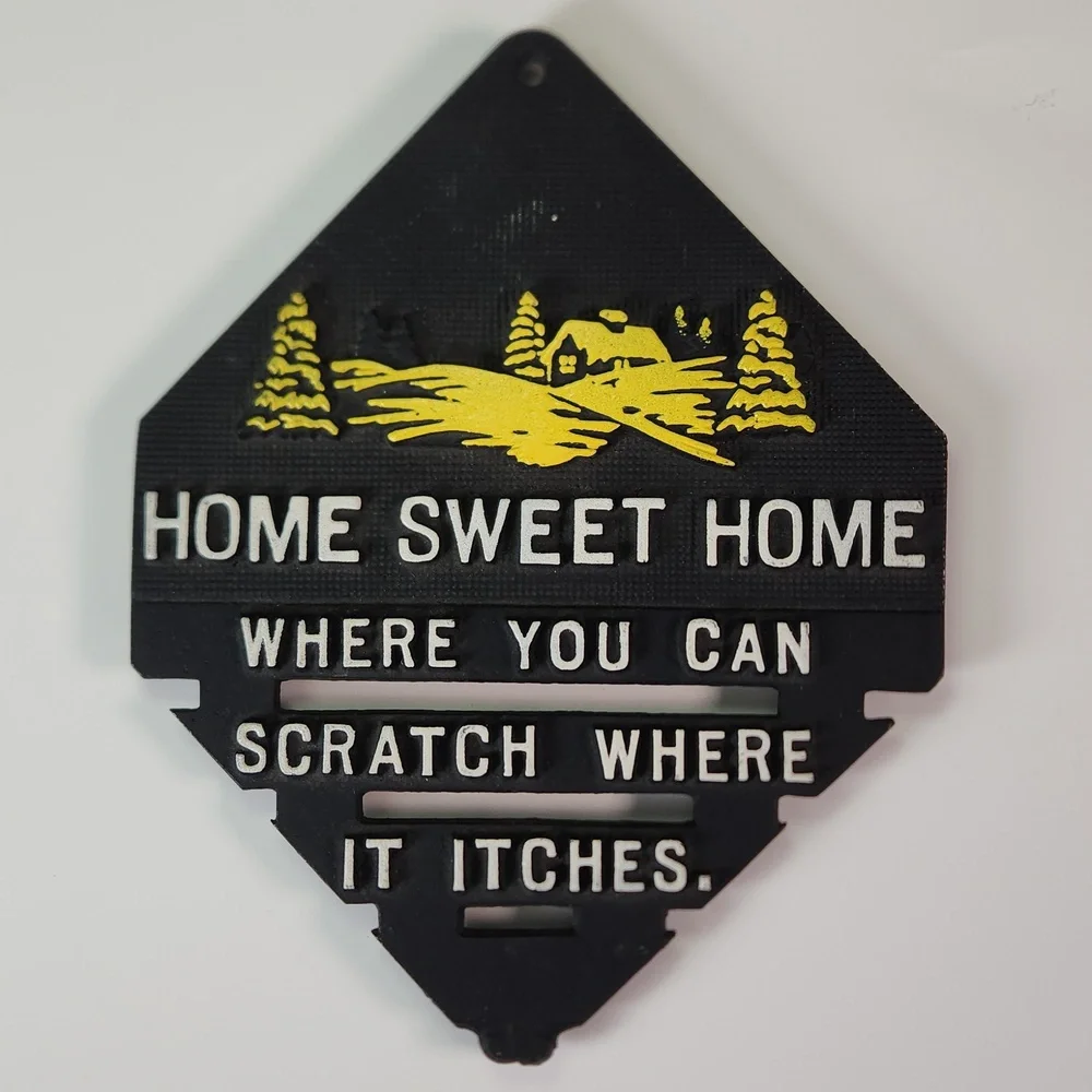 1970s Cast Metal Decorative Trivet Kitchen Kitsch
